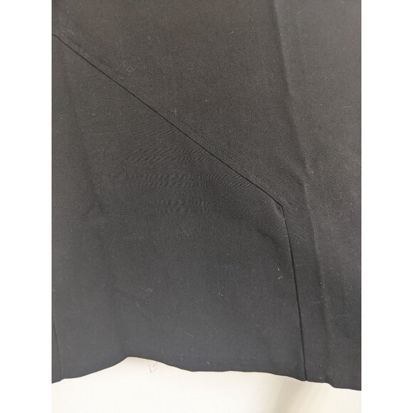 Larry Levine Size 14 Skirt Black Aline Knee Length Stretch - Picture 3 of 5